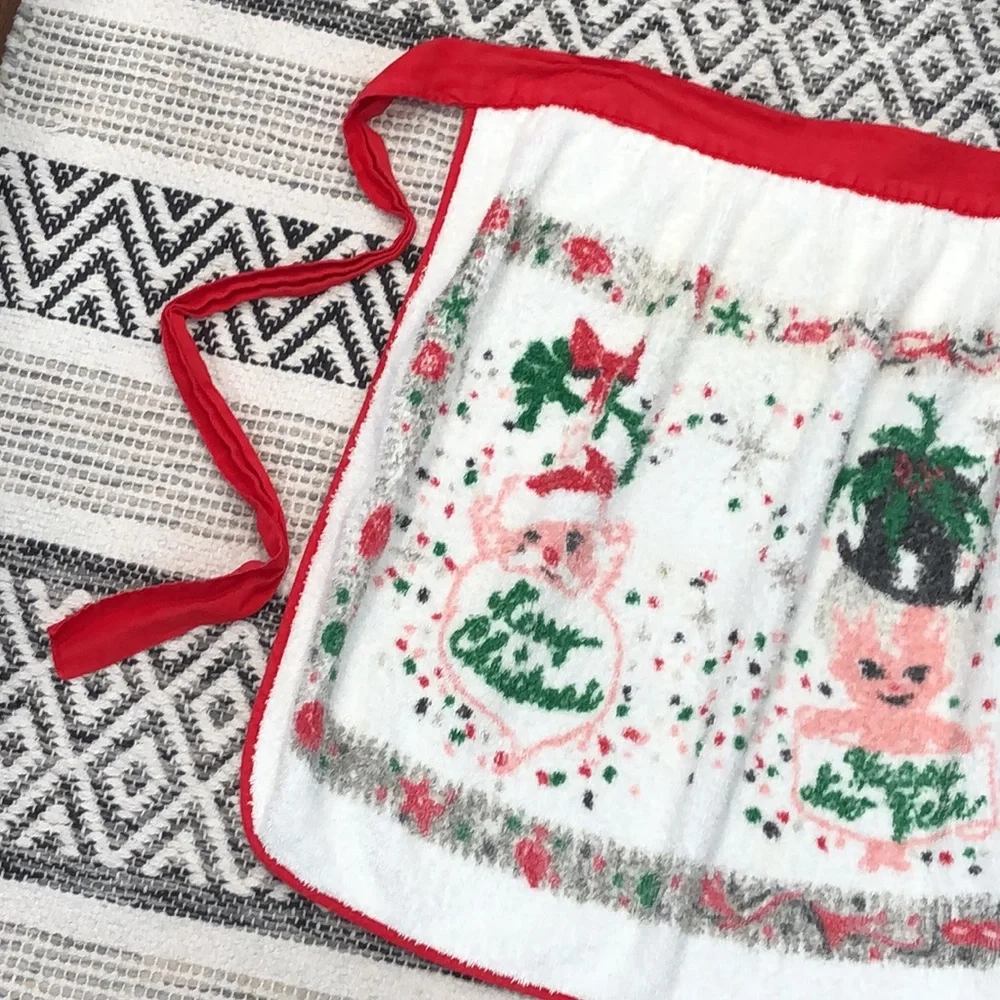 Vintage terrycloth apron